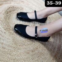 Women Classic Retro Square toe Flat Jane Shoes - Image 4