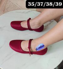 Women Classic Retro Square toe Flat Jane Shoes - Image 6